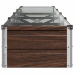 vidaXL Vyvýšený záhon Čierna 320 x 40 x 24 cm studené valcovaná oceľ – Obrázok 4