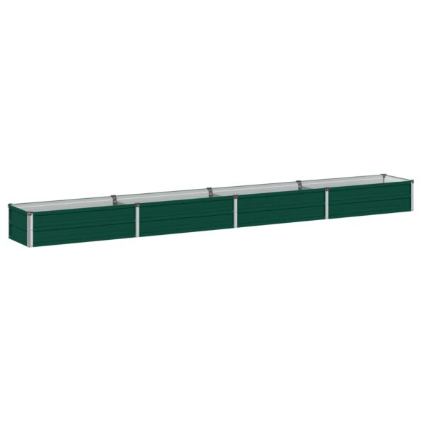 vidaXL Vyvýšený záhon Zelená 320 x 40 x 24 cm studené valcované oceľ – Obrázok 2