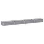 vidaXL Vyvýšený záhon Sivá 320 x 40 x 24 cm studené valcovaná oceľ – Obrázok 2