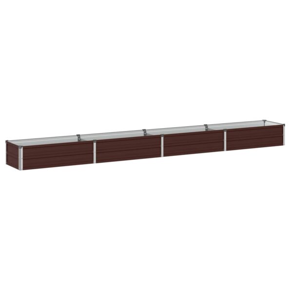 vidaXL Vyvýšený záhon Hnedá 320 x 40 x 24 cm studené valcovaná oceľ – Obrázok 2