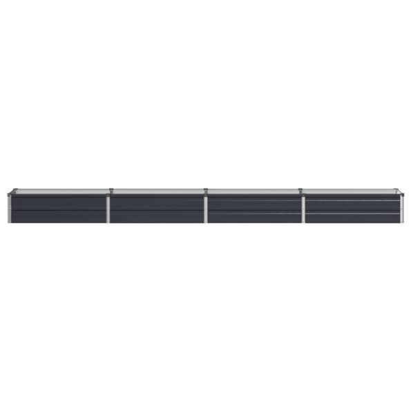vidaXL Vyvýšený záhon Antracitová 320 x 40 x 24 cm – Obrázok 3