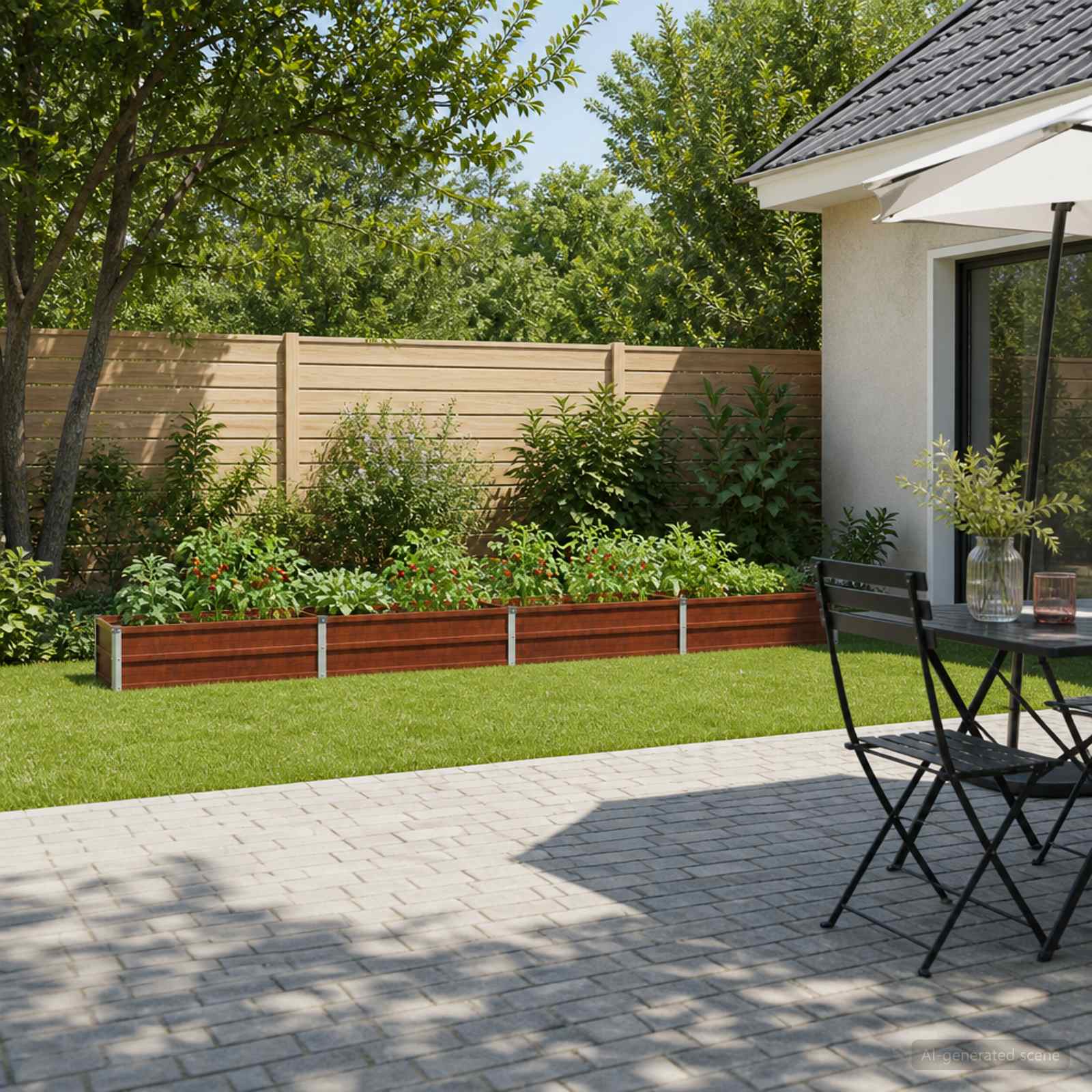 8006347_1.jpg vidaXL Vyvýšený záhon Hrdzavý 320 x 40 x 24 cm corton – Obrázok 1