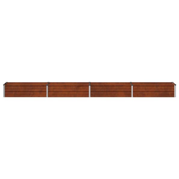 vidaXL Vyvýšený záhon Hrdzavý 320 x 40 x 24 cm corton – Obrázok 4