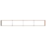 vidaXL Vyvýšený záhon Hrdzavý 320 x 40 x 24 cm corton – Obrázok 6