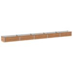 vidaXL Vyvýšený záhon Drevo hnedé 400 x 40 x 24 cm – Obrázok 2