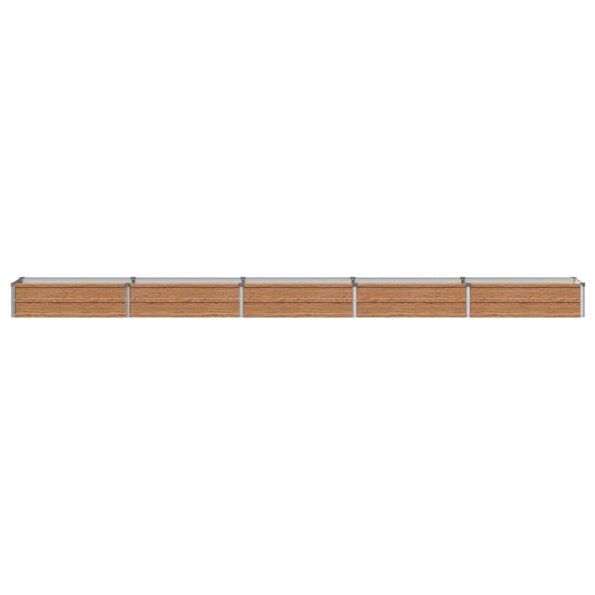 vidaXL Vyvýšený záhon Drevo hnedé 400 x 40 x 24 cm – Obrázok 3