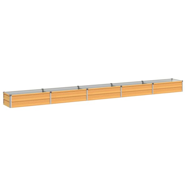 vidaXL Vyvýšený záhon Prírodná 400 x 40 x 24 cm studené valcovaná oceľ – Obrázok 2
