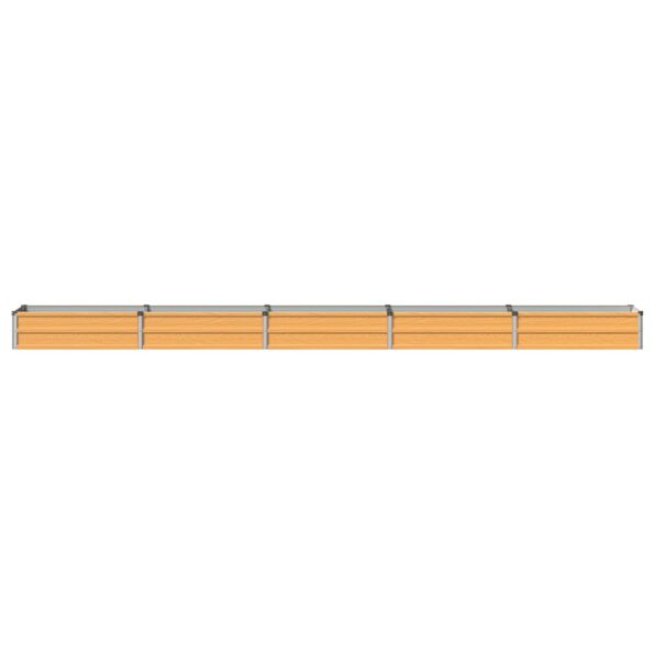 vidaXL Vyvýšený záhon Prírodná 400 x 40 x 24 cm studené valcovaná oceľ – Obrázok 3