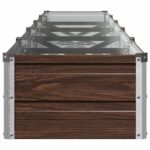 vidaXL Vyvýšený záhon Čierna 400 x 40 x 24 cm studené valcovaná oceľ – Obrázok 4