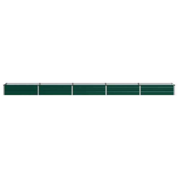 vidaXL Vyvýšený záhon Zelená 400 x 40 x 24 cm studené valcované oceľ – Obrázok 2
