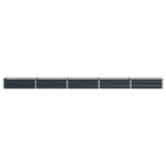 vidaXL Vyvýšený záhon Antracitová 400 x 40 x 24 cm – Obrázok 3