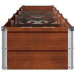 vidaXL Vyvýšený záhon Hrdzavý 400 x 40 x 24 cm corton – Obrázok 5