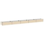 vidaXL Vyvýšený záhon Slonovinová 400 x 40 x 24 cm – Obrázok 2