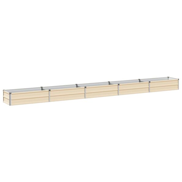 vidaXL Vyvýšený záhon Slonovinová 400 x 40 x 24 cm – Obrázok 2