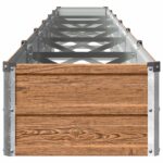 vidaXL Vyvýšený záhon Drevo hnedé 480 x 40 x 24 cm – Obrázok 4
