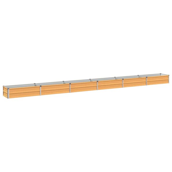 vidaXL Vyvýšený záhon Prírodná 480 x 40 x 24 cm studené valcovaná oceľ – Obrázok 2