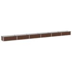 vidaXL Vyvýšený záhon Čierna 480 x 40 x 24 cm studené valcovaná oceľ – Obrázok 2