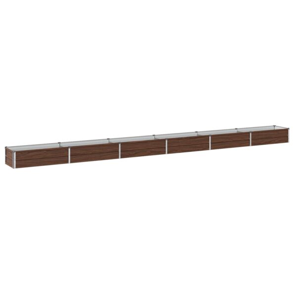 vidaXL Vyvýšený záhon Čierna 480 x 40 x 24 cm studené valcovaná oceľ – Obrázok 2