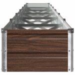 vidaXL Vyvýšený záhon Čierna 480 x 40 x 24 cm studené valcovaná oceľ – Obrázok 4