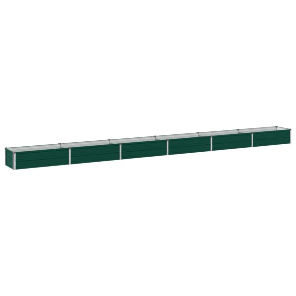 vidaXL Vyvýšený záhon Zelená 480 x 40 x 24 cm studené valcované oceľ – Obrázok 2