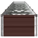 vidaXL Vyvýšený záhon Hnedá 480 x 40 x 24 cm studené valcovaná oceľ – Obrázok 4