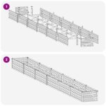 vidaXL Vyvýšený záhon Hnedá 480 x 40 x 24 cm studené valcovaná oceľ – Obrázok 8