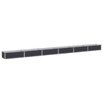 vidaXL Vyvýšený záhon Antracitová 480 x 40 x 24 cm – Obrázok 2