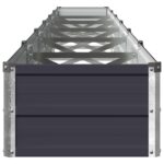 vidaXL Vyvýšený záhon Antracitová 480 x 40 x 24 cm – Obrázok 4
