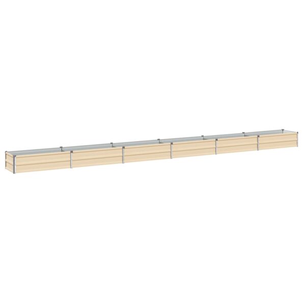 vidaXL Vyvýšený záhon Slonovinová 480 x 40 x 24 cm – Obrázok 2