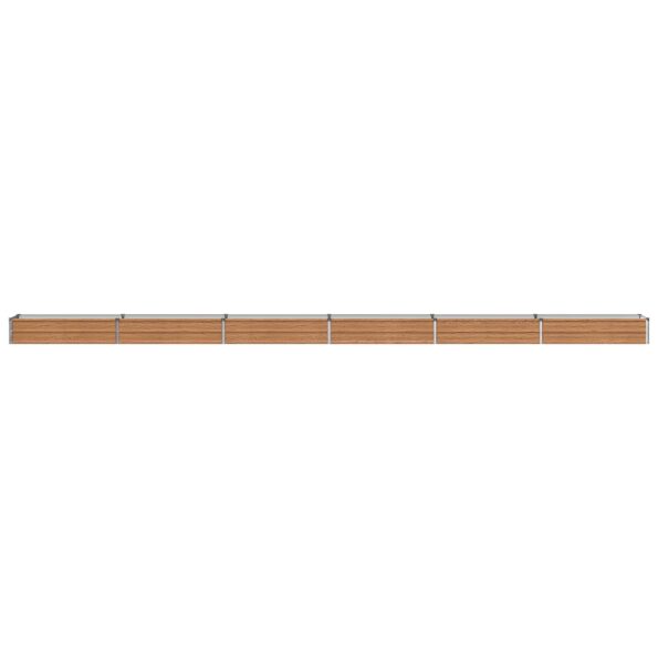 vidaXL Vyvýšený záhon Drevo hnedé 600 x 40 x 24 cm – Obrázok 2