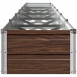 vidaXL Vyvýšený záhon Čierna 600 x 40 x 24 cm studené valcovaná oceľ – Obrázok 3