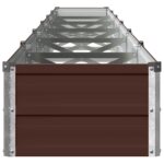 vidaXL Vyvýšený záhon Hnedá 600 x 40 x 24 cm studené valcovaná oceľ – Obrázok 3