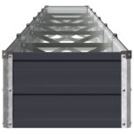 vidaXL Vyvýšený záhon Antracitová 600 x 40 x 24 cm – Obrázok 3