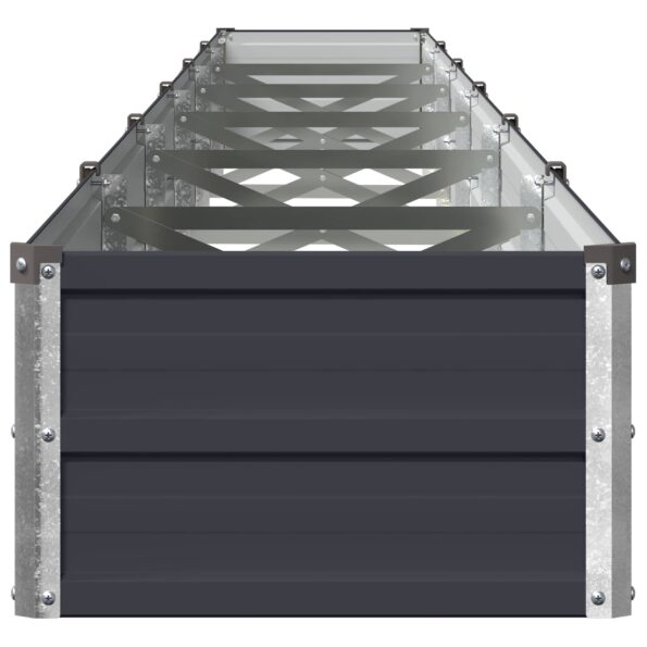 vidaXL Vyvýšený záhon Antracitová 600 x 40 x 24 cm – Obrázok 3