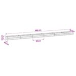 vidaXL Vyvýšený záhon Hrdzavý 600 x 40 x 24 cm corton – Obrázok 10