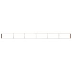 vidaXL Vyvýšený záhon Hrdzavý 600 x 40 x 24 cm corton – Obrázok 5