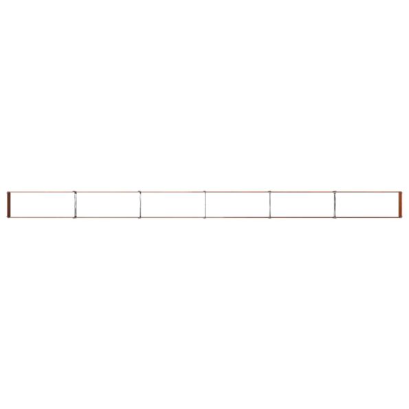 vidaXL Vyvýšený záhon Hrdzavý 600 x 40 x 24 cm corton – Obrázok 5