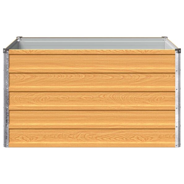 vidaXL Vyvýšený záhon Prírodná 100 x 80 x 55 cm studené valcovaná oceľ – Obrázok 3