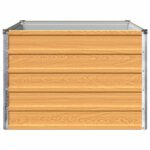 vidaXL Vyvýšený záhon Prírodná 100 x 80 x 55 cm studené valcovaná oceľ – Obrázok 4