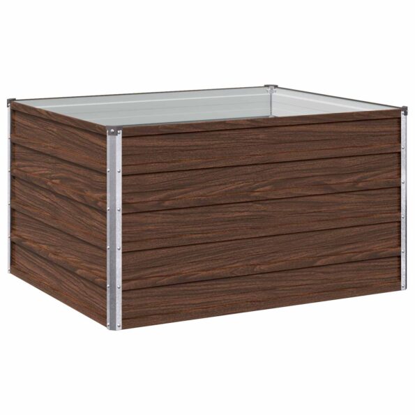 vidaXL Vyvýšený záhon Čierna 100 x 80 x 55 cm studené valcovaná oceľ – Obrázok 2