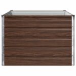vidaXL Vyvýšený záhon Čierna 100 x 80 x 55 cm studené valcovaná oceľ – Obrázok 4