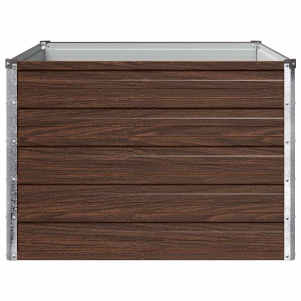vidaXL Vyvýšený záhon Čierna 100 x 80 x 55 cm studené valcovaná oceľ – Obrázok 4