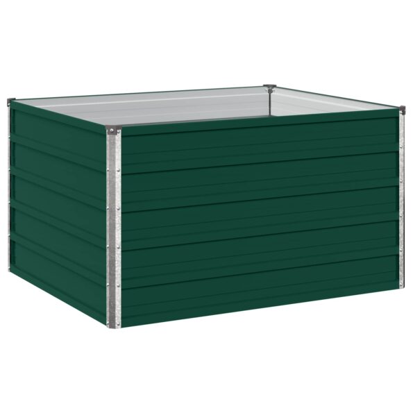 vidaXL Vyvýšený záhon Zelená 100 x 80 x 55 cm studené valcované oceľ – Obrázok 2