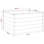 vidaXL Vyvýšený záhon Zelená 100 x 80 x 55 cm studené valcované oceľ – Obrázok 9