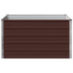 vidaXL Vyvýšený záhon Hnedá 100 x 80 x 55 cm studené valcovaná oceľ – Obrázok 3