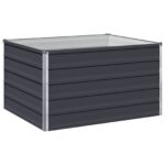 vidaXL Vyvýšený záhon Antracitová 100 x 80 x 55 cm – Obrázok 2