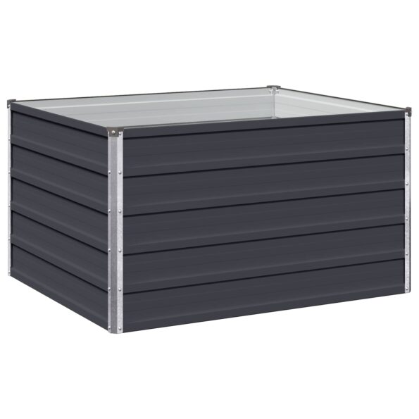 vidaXL Vyvýšený záhon Antracitová 100 x 80 x 55 cm – Obrázok 2