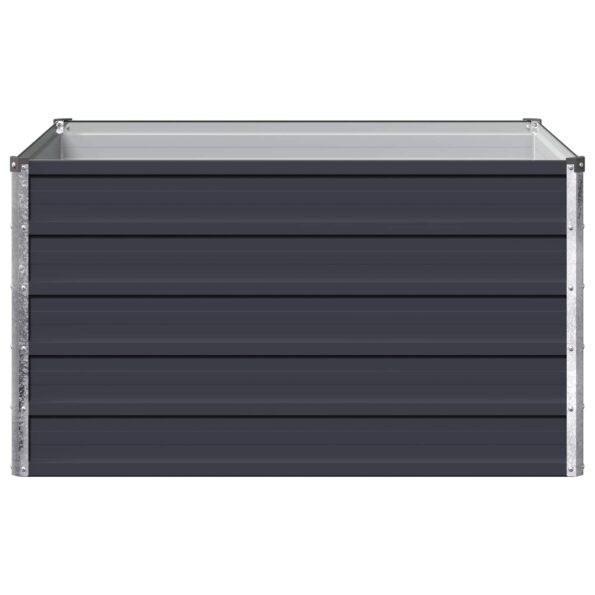 vidaXL Vyvýšený záhon Antracitová 100 x 80 x 55 cm – Obrázok 3