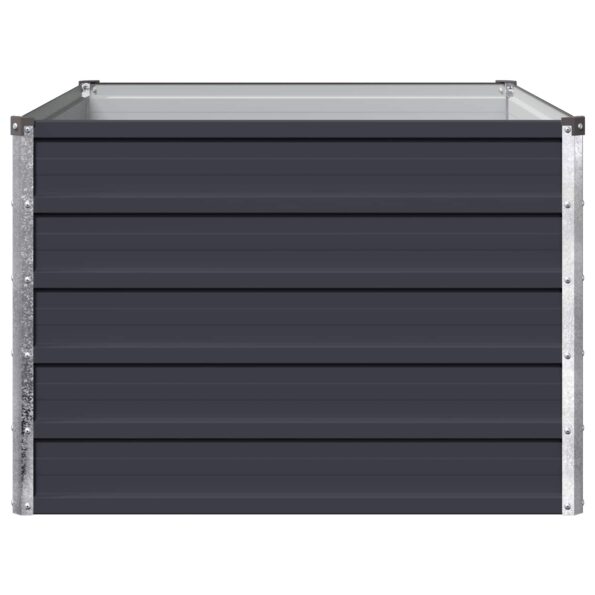 vidaXL Vyvýšený záhon Antracitová 100 x 80 x 55 cm – Obrázok 4
