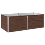 vidaXL Vyvýšený záhon Čierna 160 x 80 x 55 cm studené valcovaná oceľ – Obrázok 2